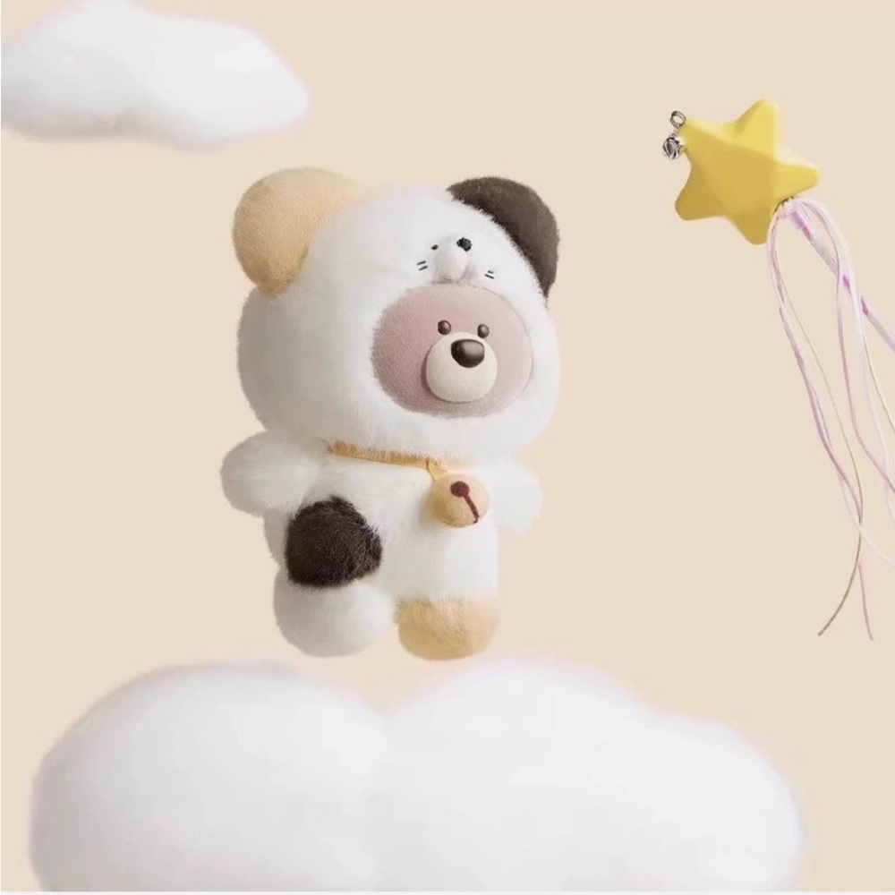 Miniso In the Forest Plush Pendant - kitten